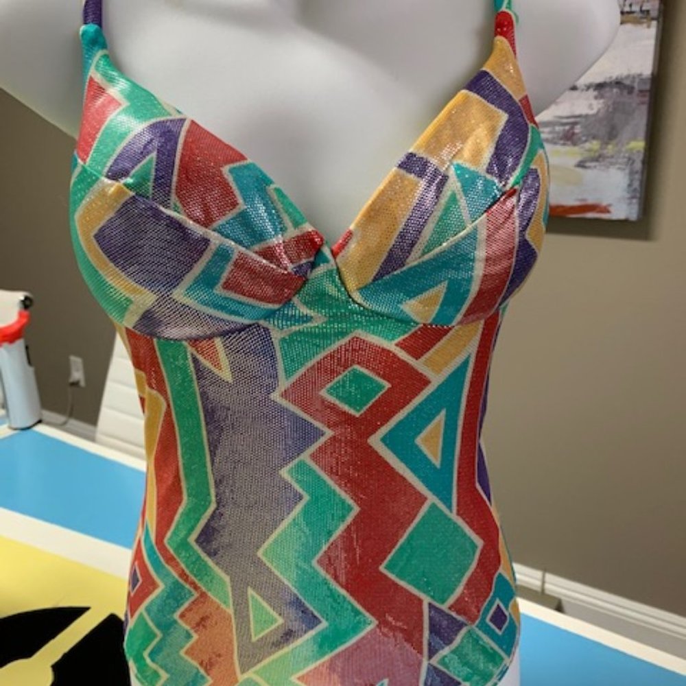 Gold Coast One Piece Bathing Suit Size 8
